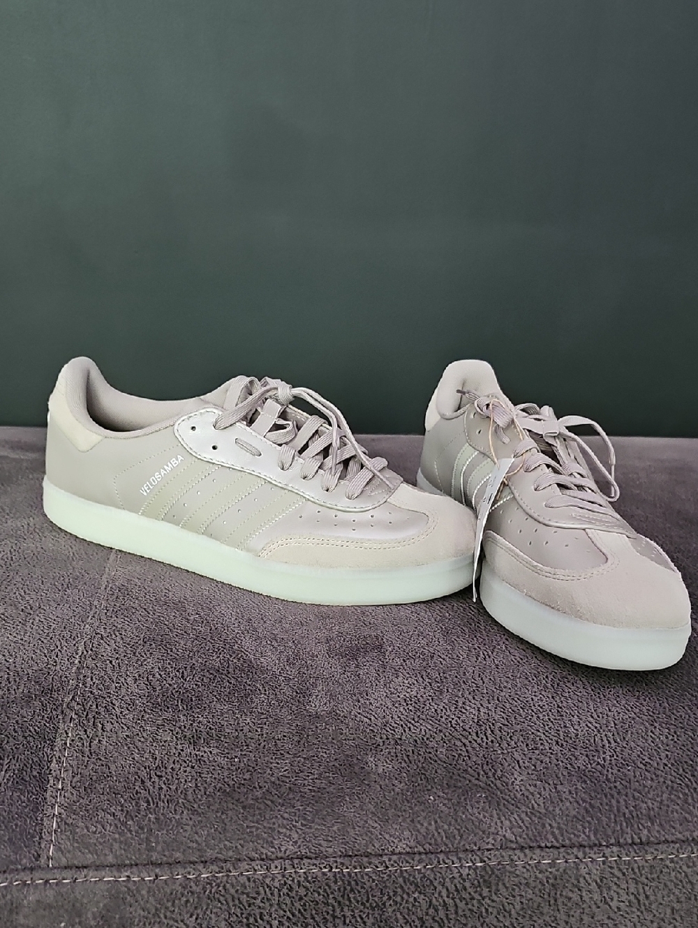 adidas Velosamba Cycling Sneakers in Light Taupe